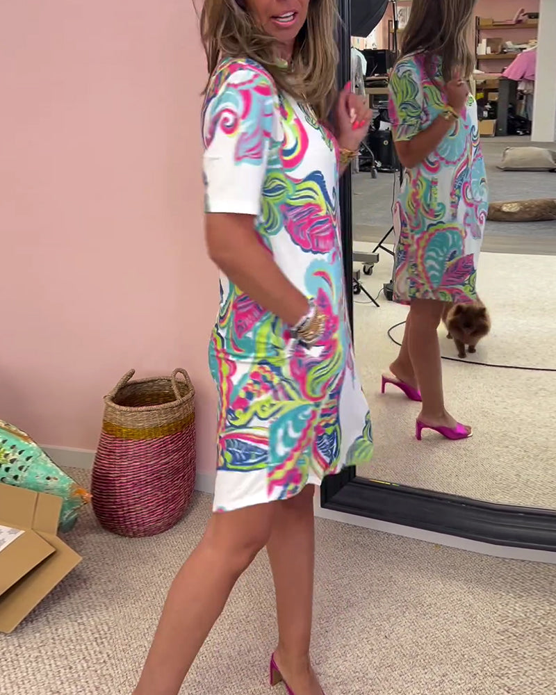 Elegantes Kleid mit Druck