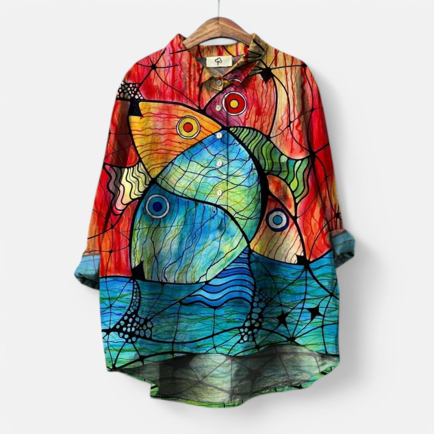 Elegant kunstbluse – føl dig fortryllet