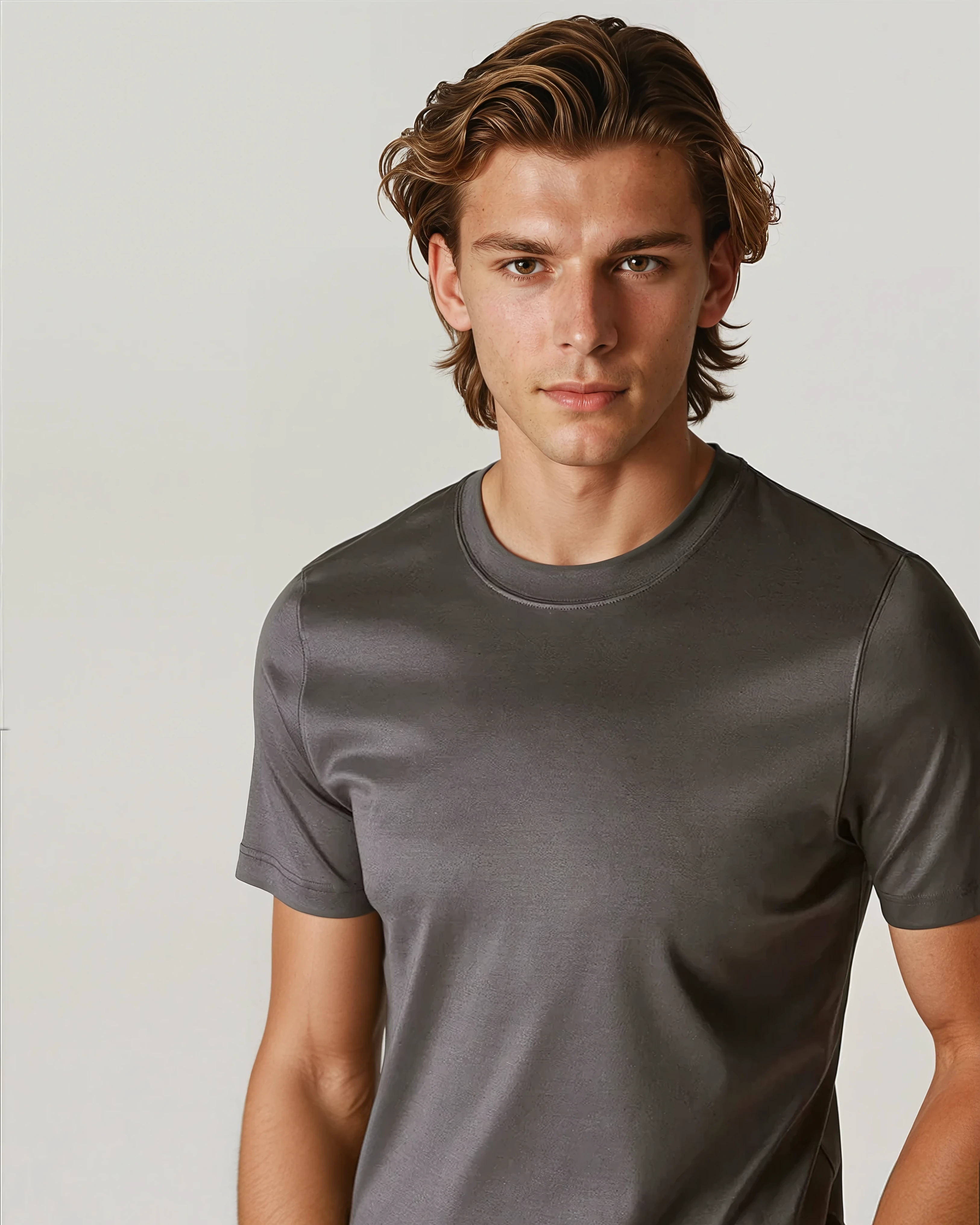 Signature Supima T-shirt – Mørk Brun