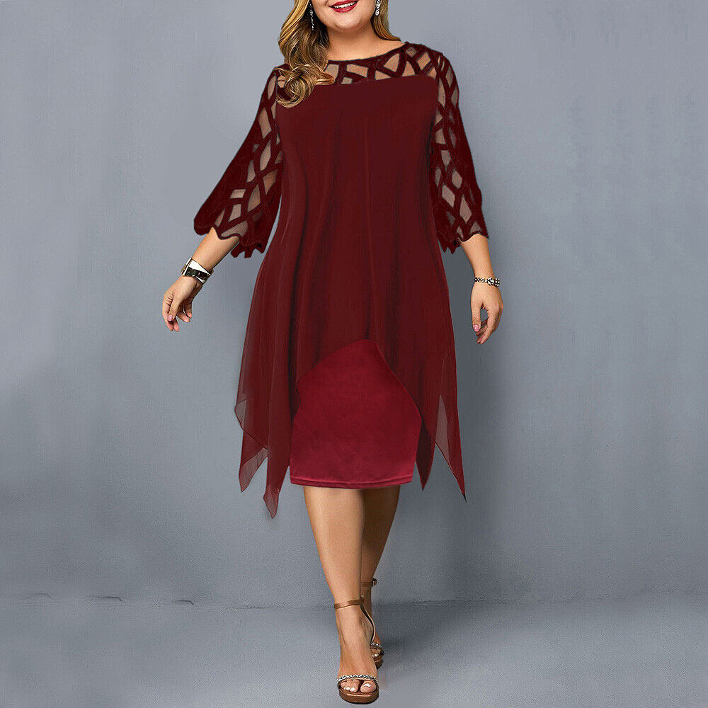 Elegant Oversize Midikjole