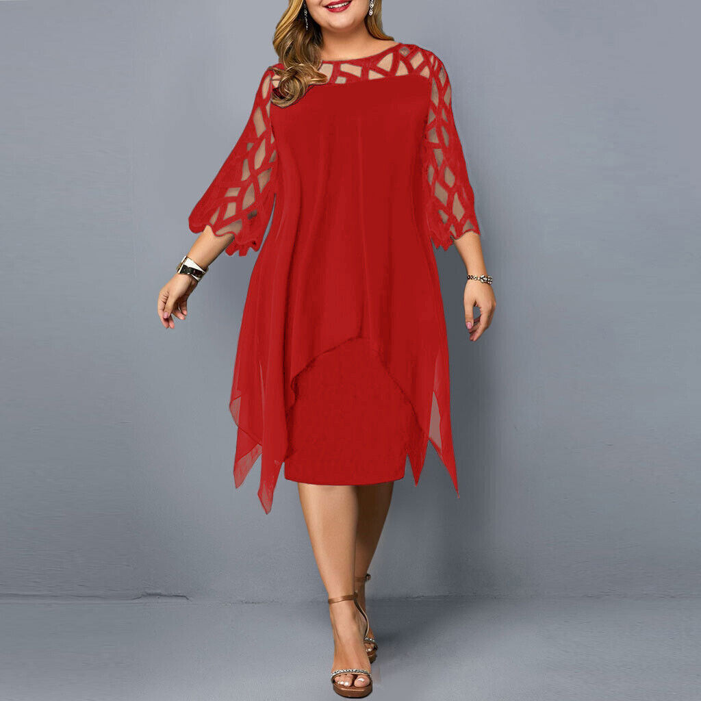 Elegant Oversize Midikjole
