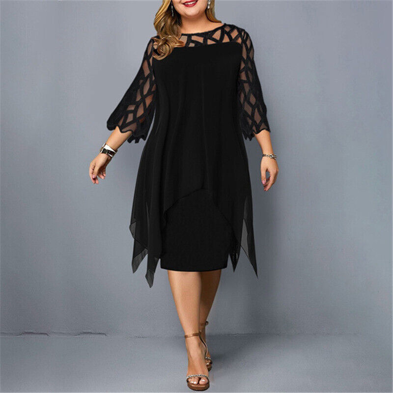 Elegant Oversize Midikjole