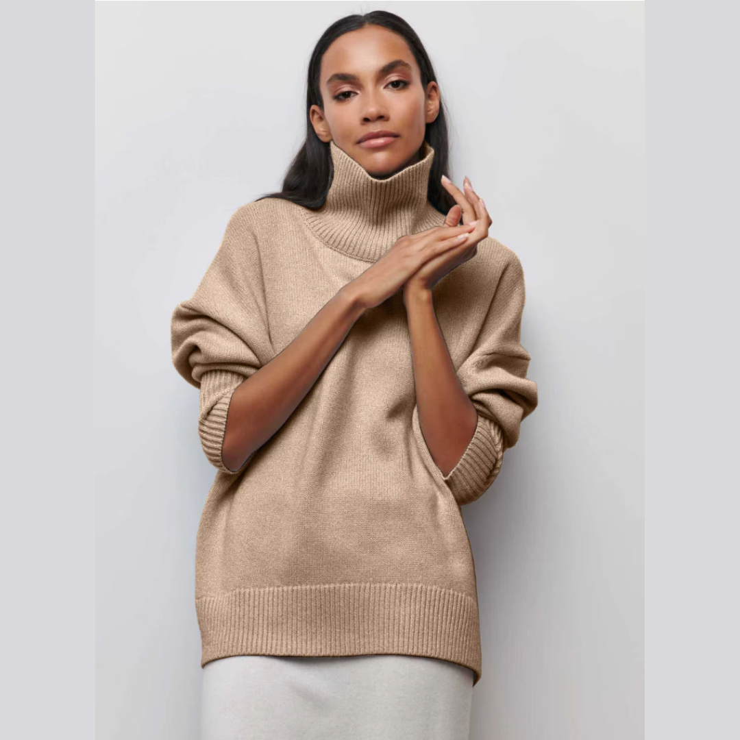 Lun højhalset sweater