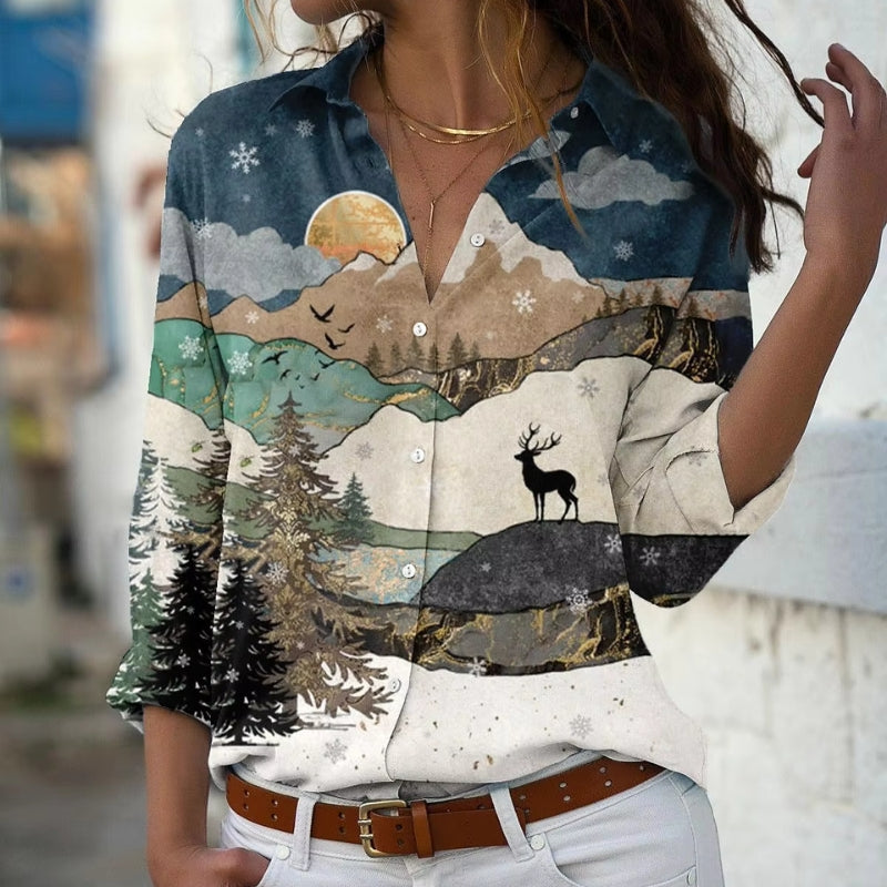 Elegant og trendy kunstbluse