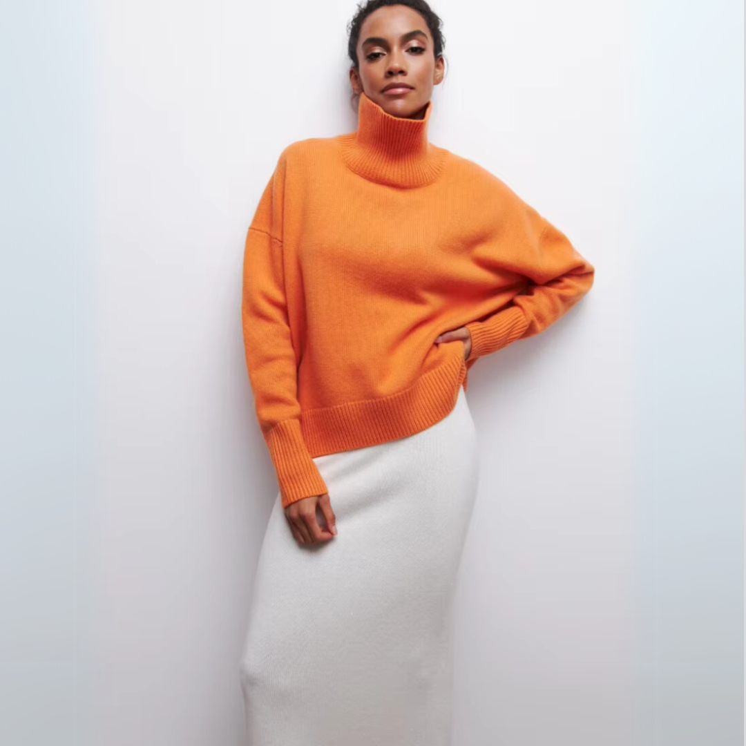 Lun højhalset sweater