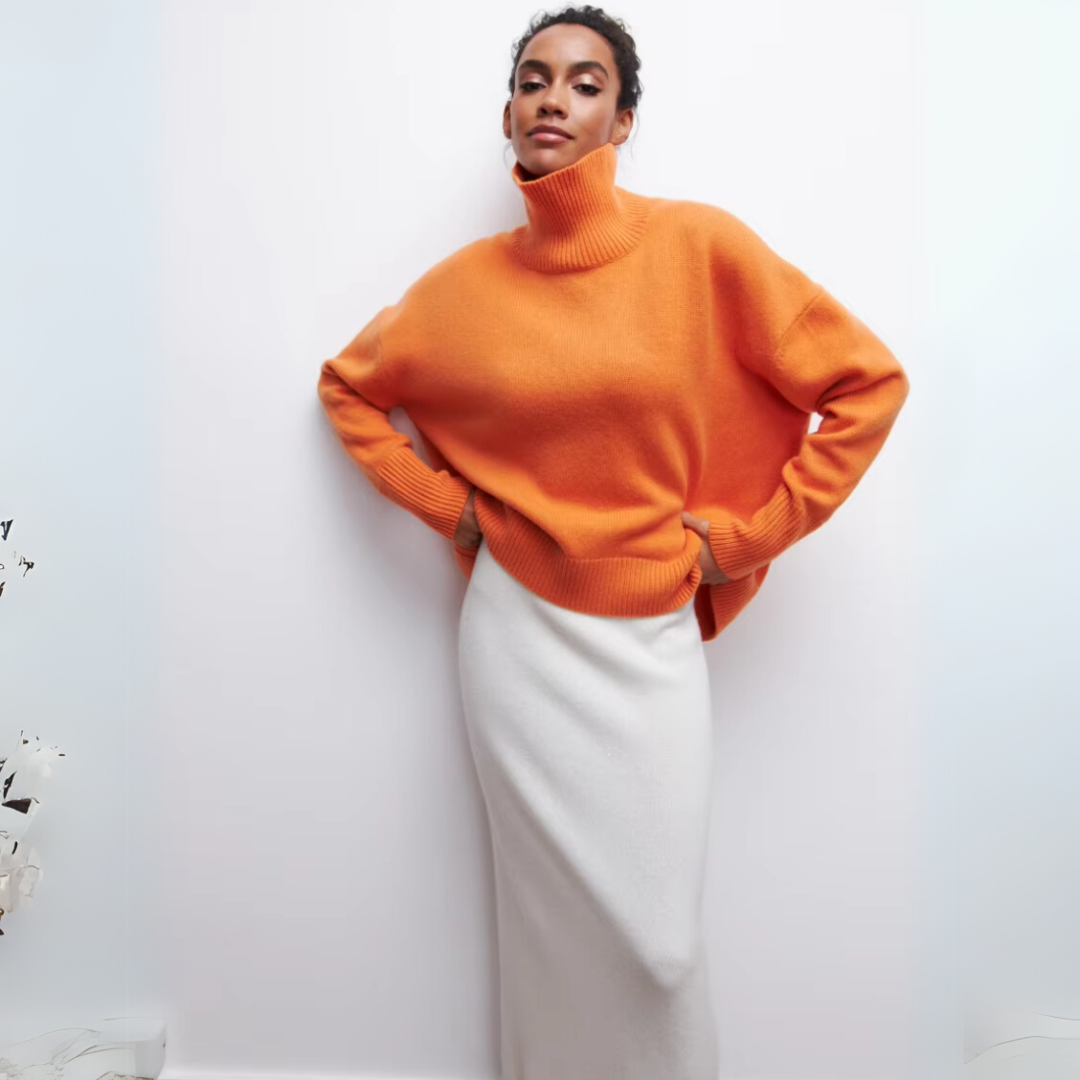 Lun højhalset sweater