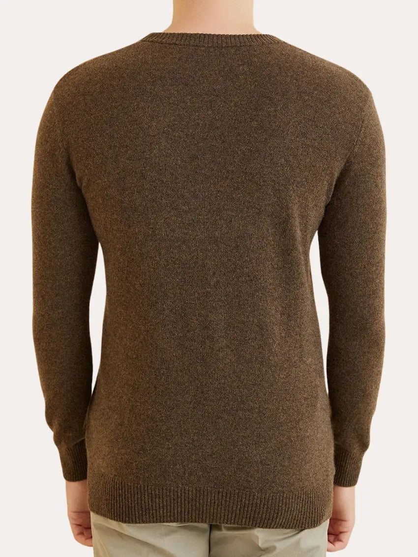 Signature Cashmere Sweater - Mørkebrun