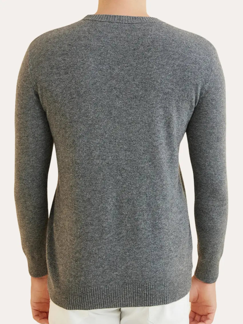 Signature Cashmere Sweater - Mørkegrå