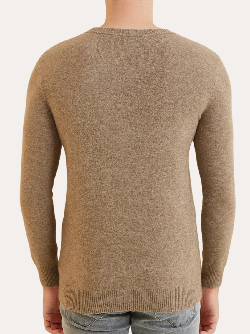 Signatur Cashmere Sweater - Sable Khaki