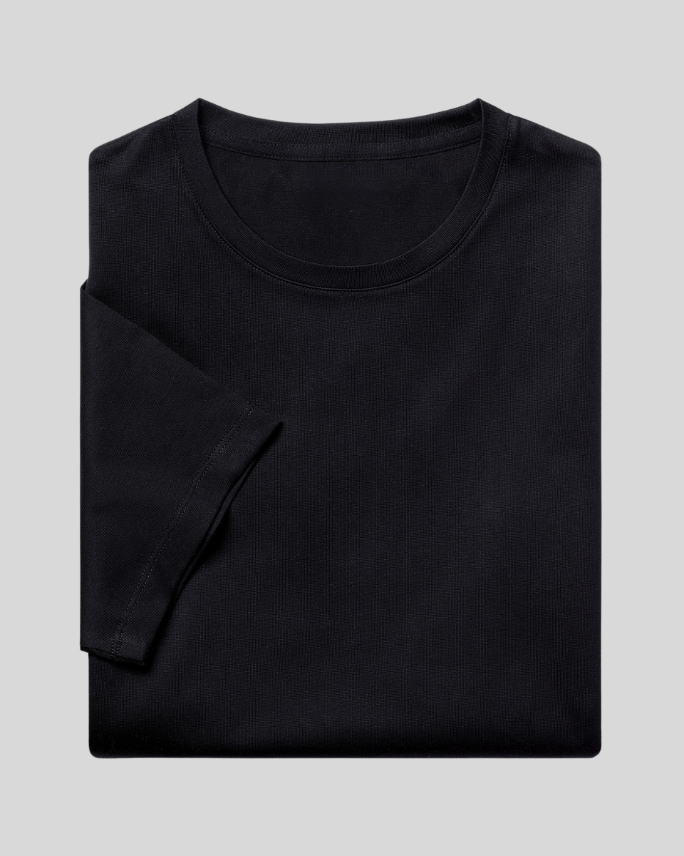 Signature Supima T-shirt – Profond Sort