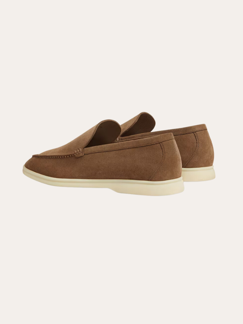 Refined Suede Loafers – Brun