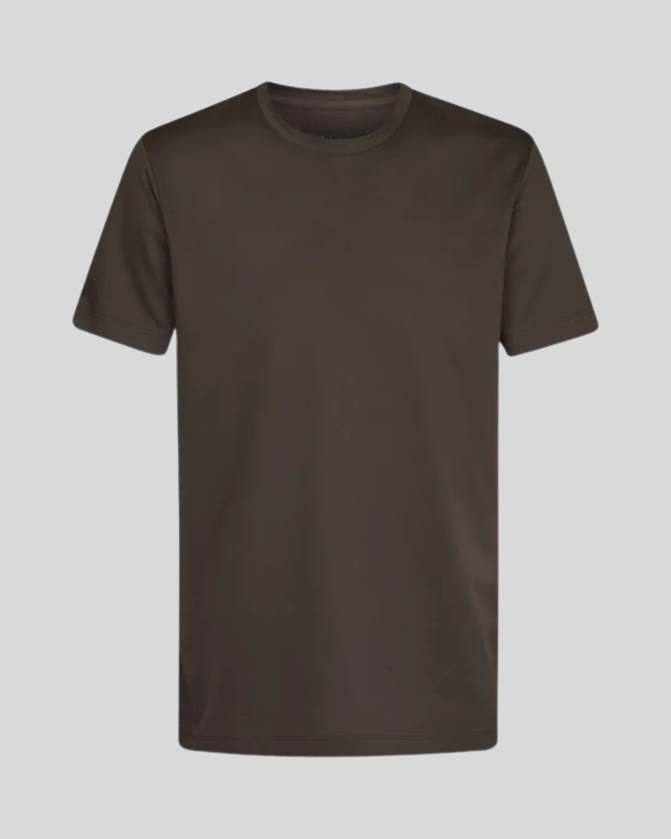 Signature Supima T-shirt – Mørk Brun