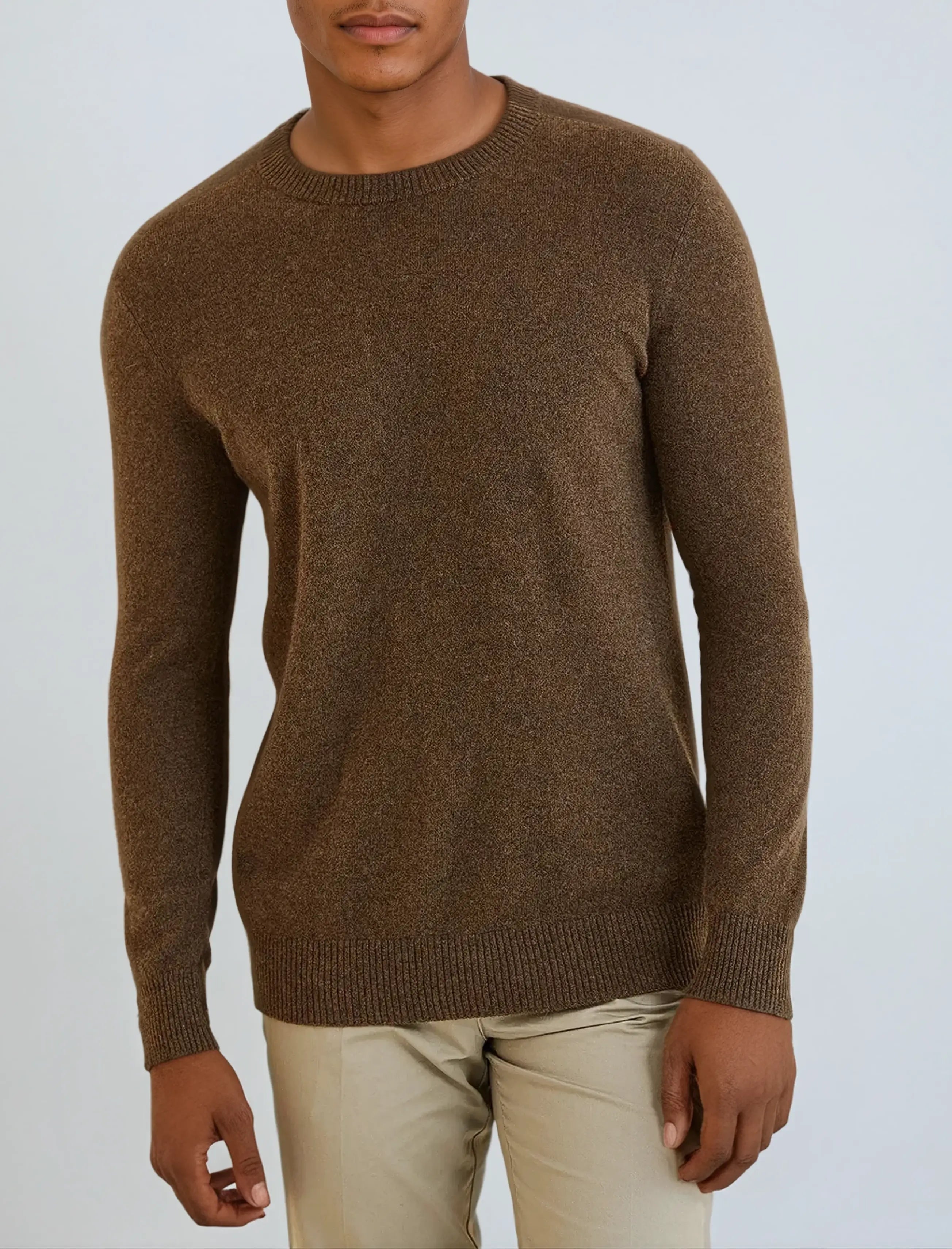Signature Cashmere Sweater - Mørkebrun