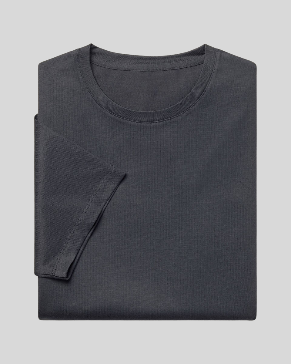 Signatur Supima T-shirt – Dyb Grå