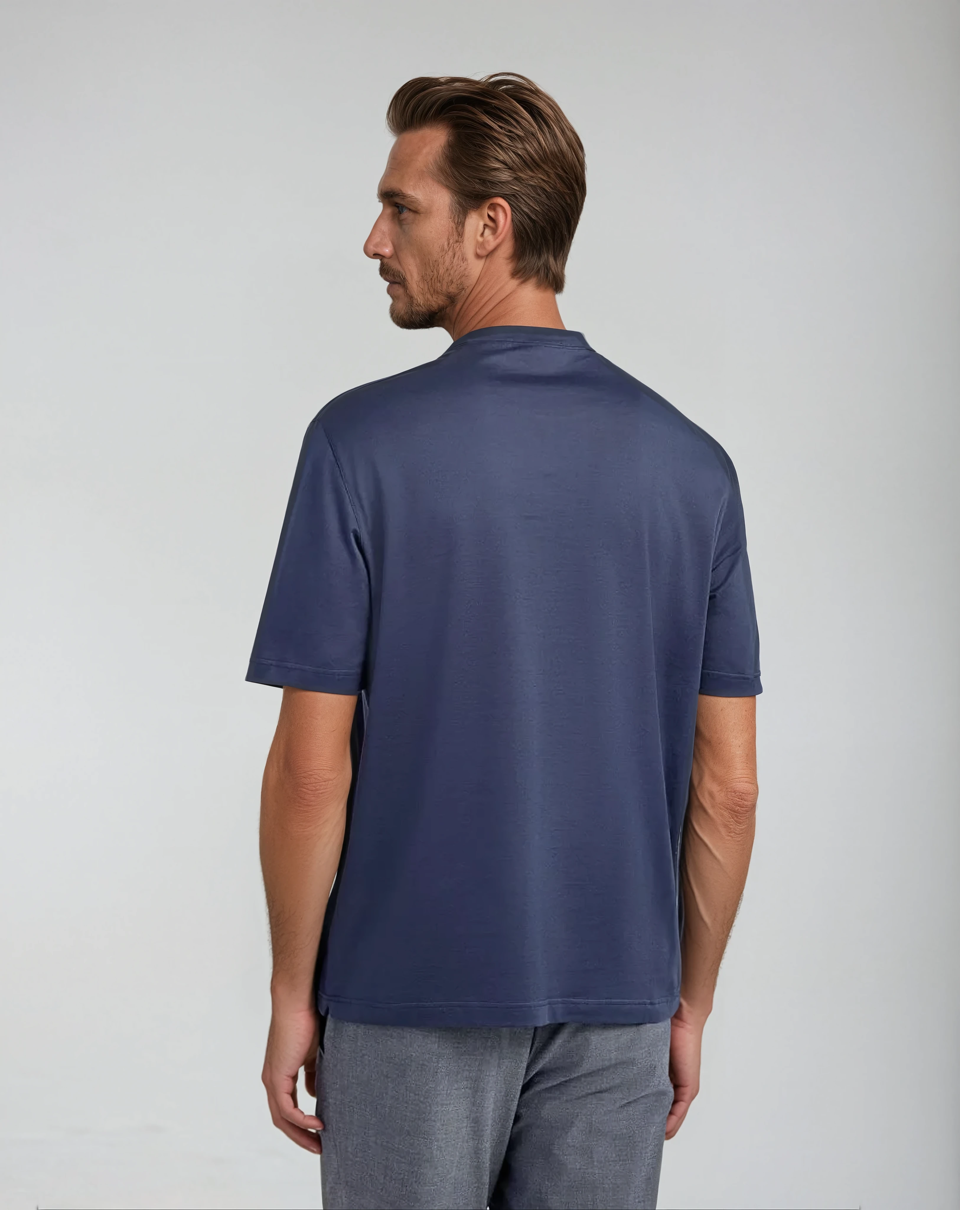 Signature Supima T-shirt – Intens Blå