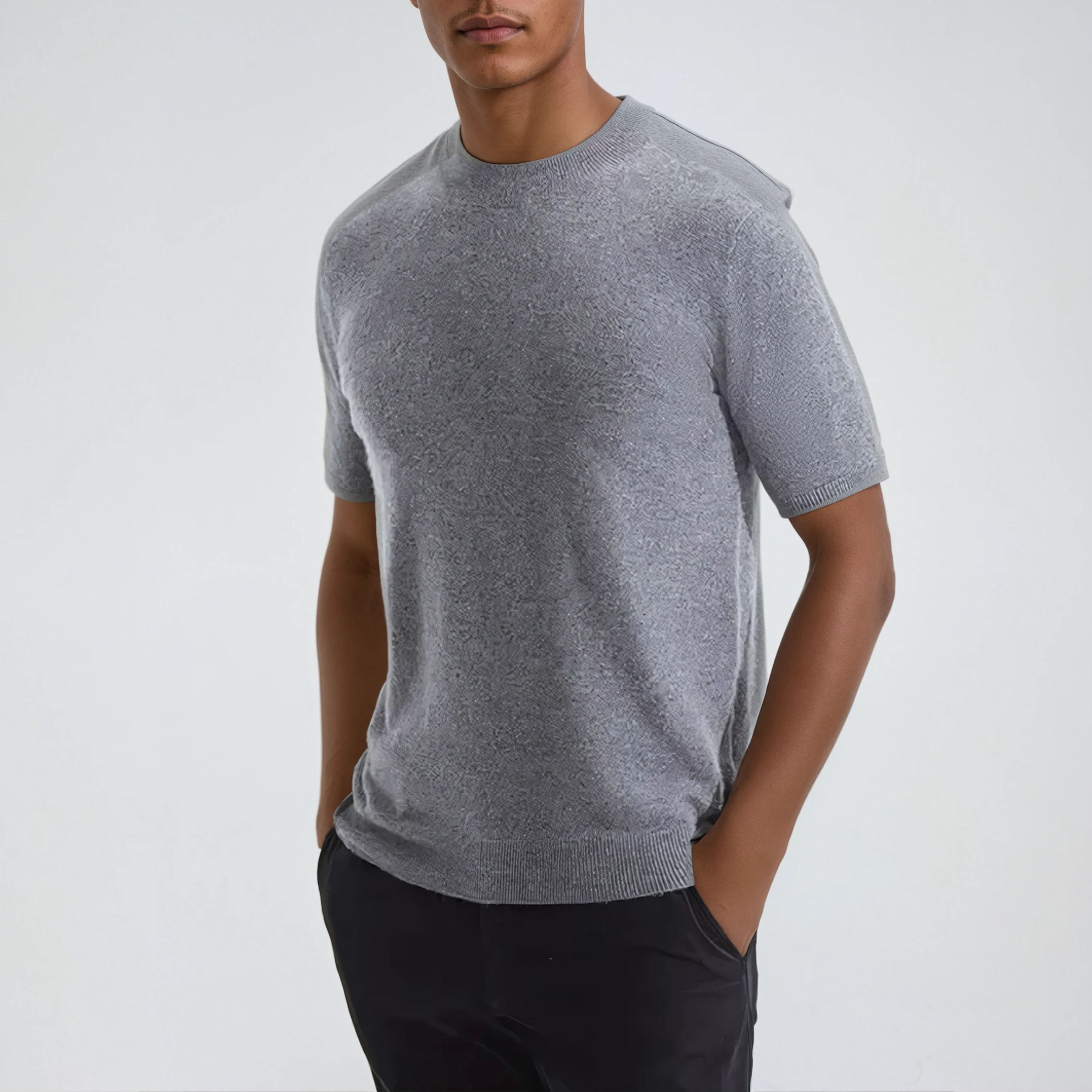Cashwool T-shirt Grå
