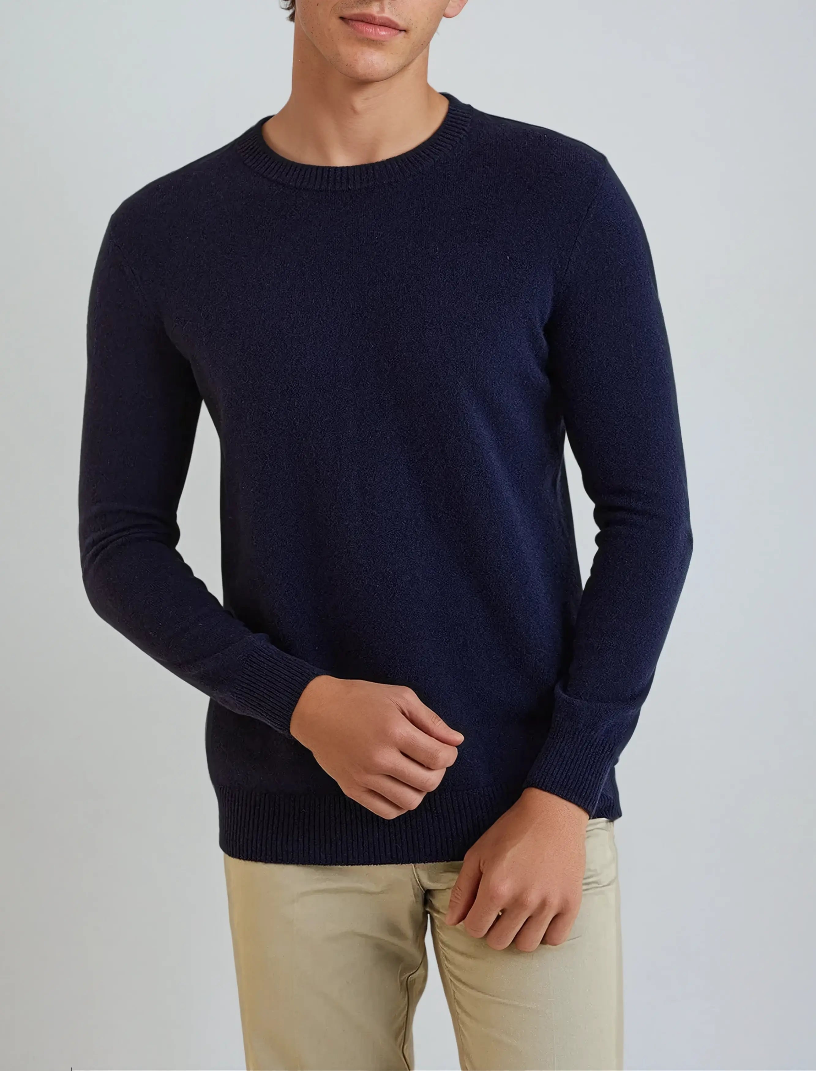 Signatur Cashmere Sweater - Marineblå