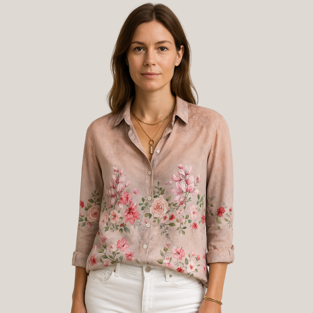Elegant og trendy kunstbluse