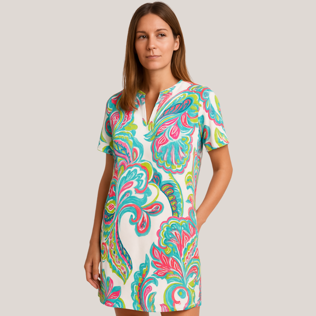 Elegantes Kleid mit Druck