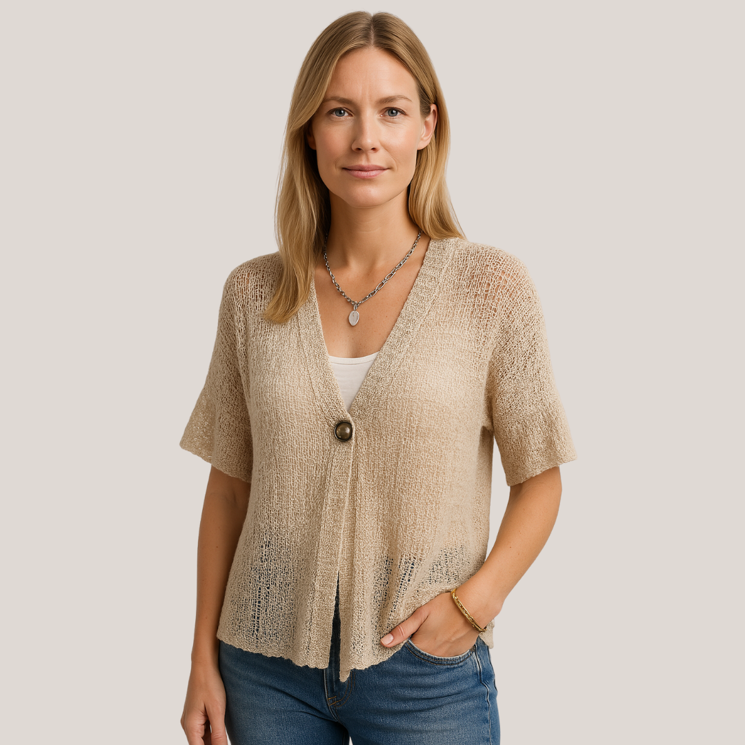 Elegant Struktureret Top