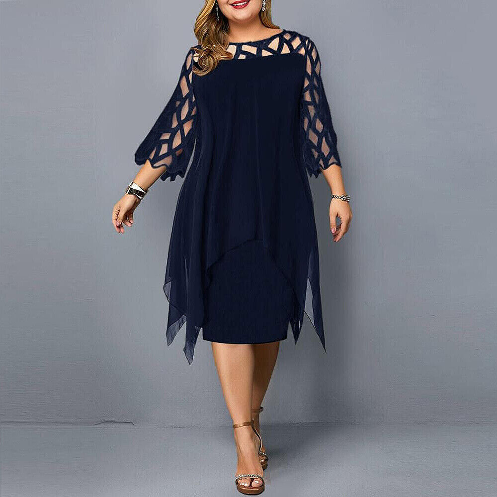 Elegant Oversize Midikjole